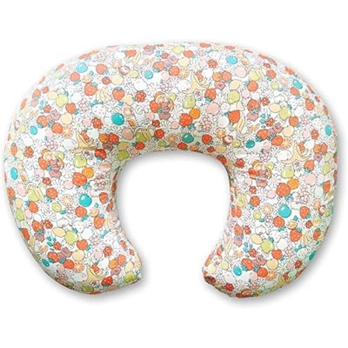 Nursing Pillow, Ergonomic Support Breastfeeding Pillow for Easier Breast Feeding and Bottle Feeding, Baby Feeding Pillow with Machine Washable Cotton Cover (Fruit)