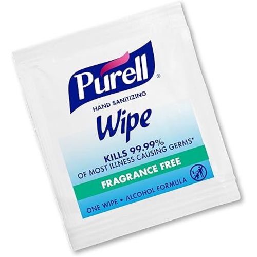 Purell Hand Sanitizing Wipes, Alcohol Formula, Fragrance Free, 300 Count Individually Wrapped Hand Wipes - 9020-06-EC