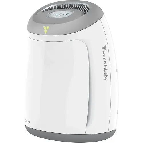 Purio Nursery Air Purifier with True HEPA Filter, Safety Features, and Soothing Glow, White