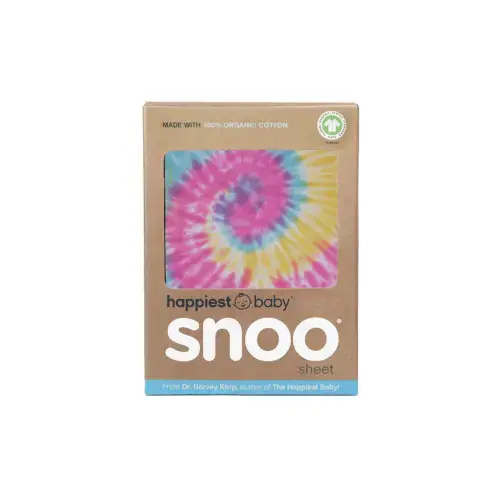 Snoo Organic Cotton Baby Bassinet Sheets - Rainbow Tie Dye