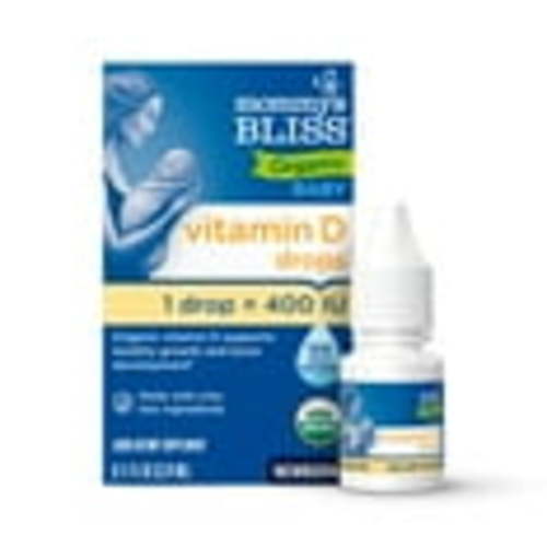 Mommy's Bliss Organic Vitamin D Drops for Newborns, Healthy Growth & Bone Development, 0.11 fl oz