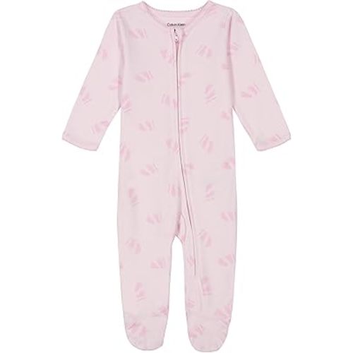 Calvin Klein Baby Girls Footed Coverall