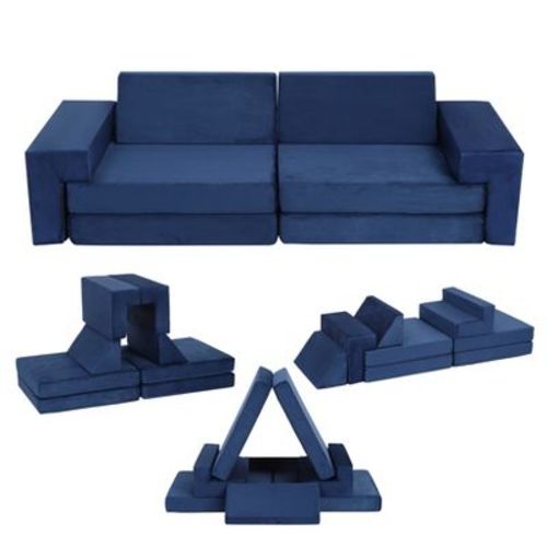 Kids Couch 8pcs Nugget Couch,modular Kids Play Couch For Playroom, Playhouse Play Set For Toddlers Babies, Foam Modular Sectional Sofa