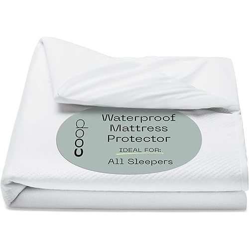 Coop Home Goods Ultra-Tech Waterproof Mattress Protector - Machine Washable, Noiseless Comfort, King (78x80)