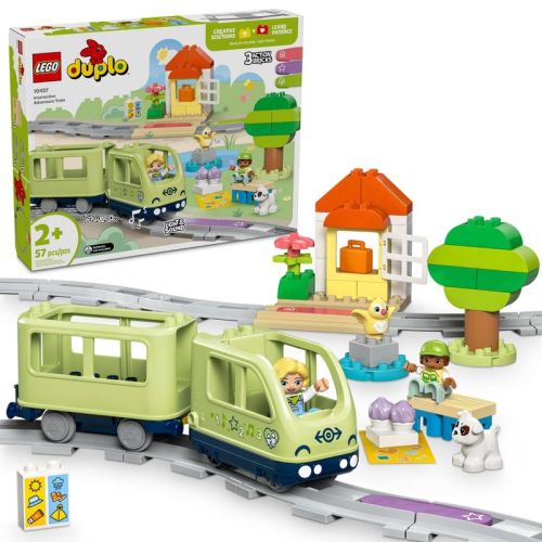 LEGO DUPLO Town Interactive Adventure Train Set Building Toy with Lights and Sounds 10427