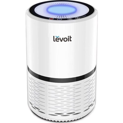 Levoit Air Purifier for Home Pets Bedroom, Air Purifiers Quiet Operation | High-Efficiency Filter for Smoke, Dust, Pollen, Odors in Office Nursery, Optional Night Light, AHAM VERIFIDE, LV-H132, White