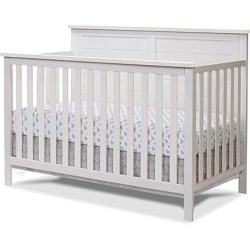 Sorelle Furniture Ashley Crib, Classic 4-in-1 Convertible Pannel Crib, Baby Crib Made of Wood, Non-Toxic Finish, Wooden Baby Bed, Toddler Bed, Child’s Daybed and Full-Size Bed, Nursery Furniture