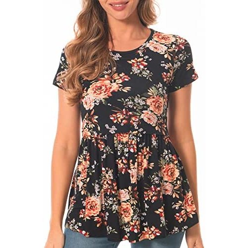 Bearsland Women’s Nursing Top Long Sleeve Scoop Neck Nursing Shirt Breastfeeding Shirt Pregnancy Clothes
