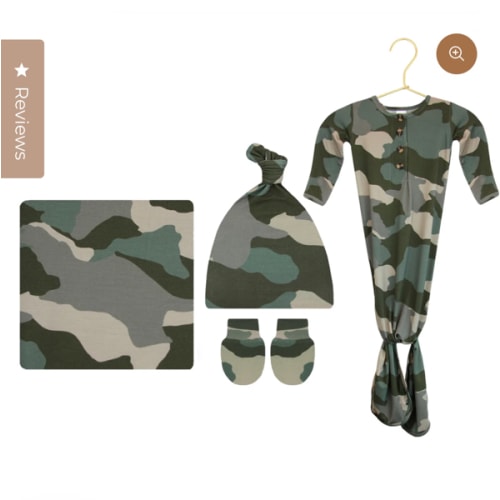 Roger Newborn Hat Bundle (Gown)