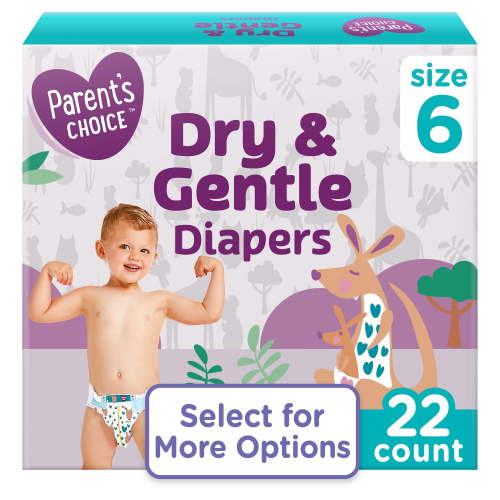 Parent's Choice Dry & Gentle Diapers Size 6, 22 Count (Select for More Options) HSA/FSA Eligible
