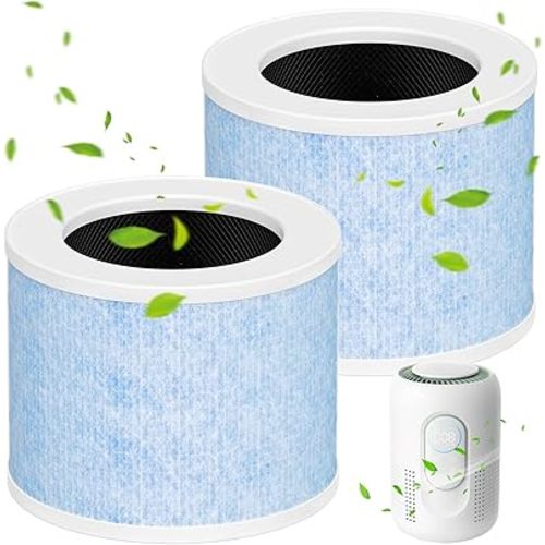 AP01 Filter Replacement Compatible with Momcozy AP01 Nursery Air Purifier, 4-in-1 Safe HEPA & Activated Carbon Air Filters, 2 Pack