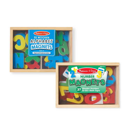 Melissa & Doug Deluxe Magnetic Letters and Numbers Set With 89 Wooden Magnets