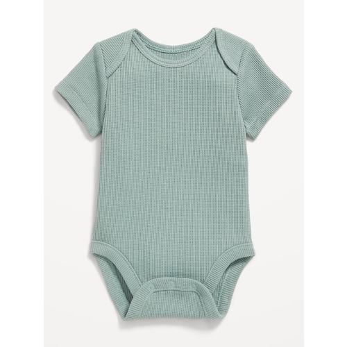 Unisex Short-Sleeve Waffle-Knit Bodysuit for Baby | Old Navy