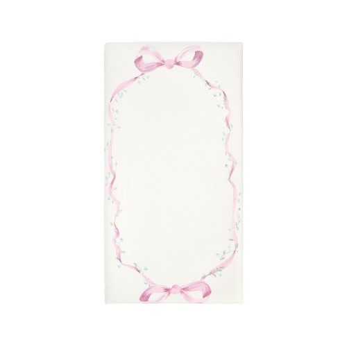 LoveShackFancy Bow Picture Perfect Organic Crib Fitted Sheet