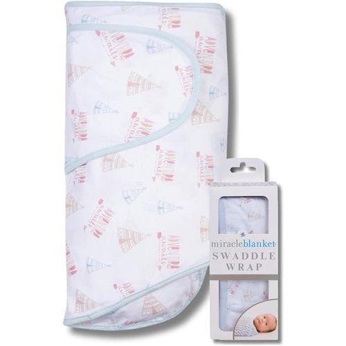 Miracle Blanket Swaddle Wrap – Help Your Newborn Sleep Longer – Soft & Secure Sleep Sack for Infants – Easy-to-Use Swaddling Blanket for a Calm Baby (Adventure Awaits)
