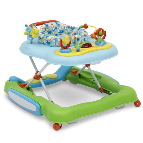 Little Folks 4-in-1 Discover & Play Musical Walker by Delta Children, Blue/Green - Unisex