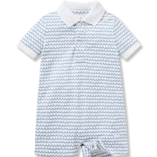Baby's Pima Louis Play Romper in La Mer