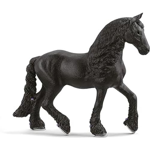 Schleich Horse Club Frisian Mare Horse Toy Figurine - Realistic Toy Figure with Detailed Braiding and Mane, Fun and Imaginative Play for Boys and Girls, Gift for Kids Ages 5+