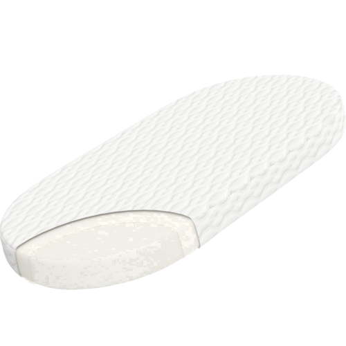 Wellzee Baby Crib Mattress Oval 30"x15", Firm Flat Sleeping Surface, Breathable & Washable Cover, Standard Size Infant Mattress