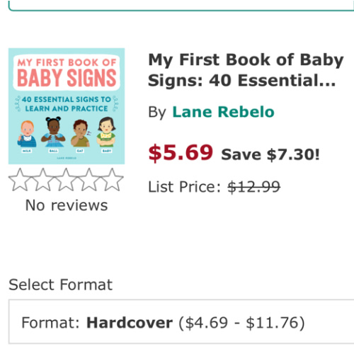 My First Book of Baby Signs: 40... book by Lane Rebelo