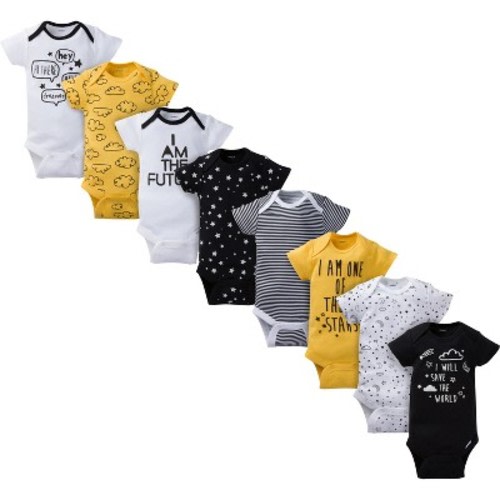 Gerber Baby and Toddler Boys' Onesies Bodysuits - Star - 0-3 Months - 8-Pack