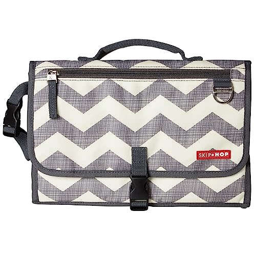 Skip Hop Pronto Signature Portable Changing Mat, Cushioned Diaper Changing Pad with Built-In Pillow