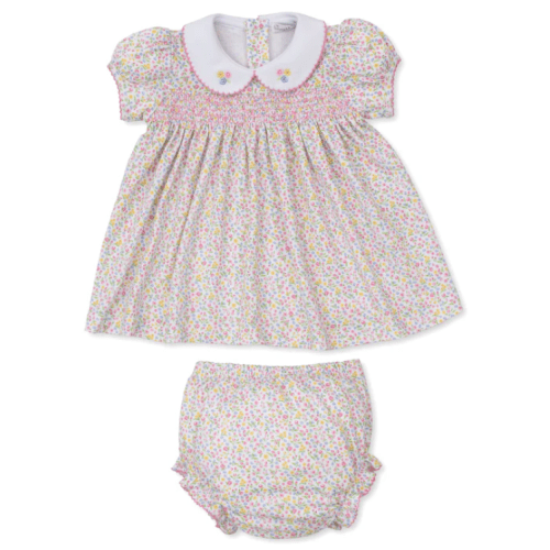 Garden Trellis Floral Smocked Dress Set