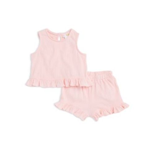 Girls' Knit Gauze Top & Shorts Set, Baby - Exclusive