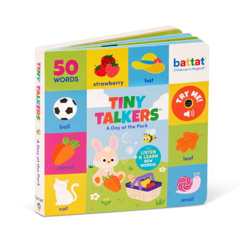 Battat Tiny Talkers a Day at the Park Interactive Button Sound Book Learning Toy for Toddlers 18 Months +