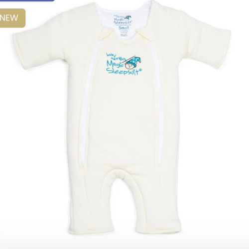 Cream Baby Merlin’s Magic Sleepsuit | Soft 100% Cotton Infant Sleepsuit