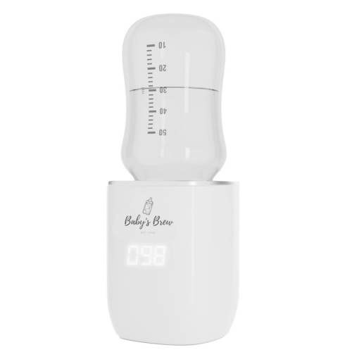 Оpen Box Baby's Brew Portable Bottle Warmer Pro - Leak-Proof Design, Travel-Friendly, White