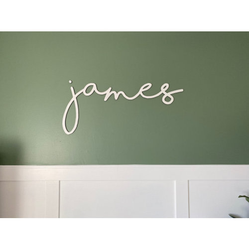 Baby Name Cutout for Nursery | Above the Crib Name sign | Cursive Baby Name Sign | Personalized Baby Name Cutout | Custom Nursery Name Sign
