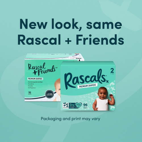 Rascals Premium Diapers, Size 1, 108 Count (Select for More Options)