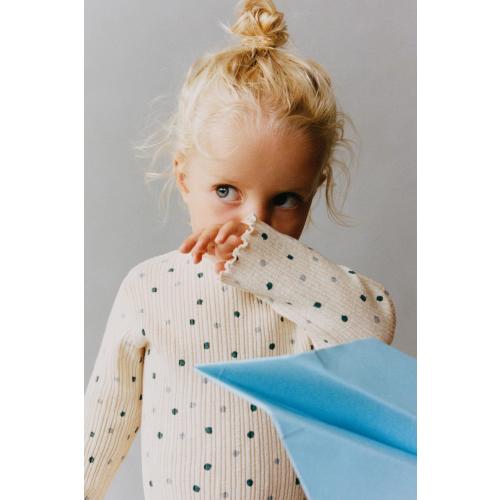 FLORAL STRUCTURE T-SHIRT - Ecru / Blue | ZARA United States