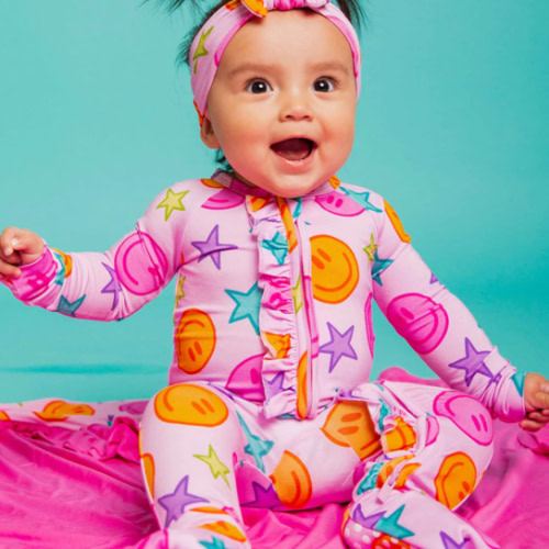 Peachy Power Convertible Ruffle Romper