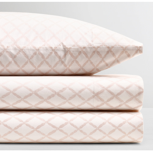 Diamond Trellis Organic Cotton Crib Sheet | RH Baby & Child