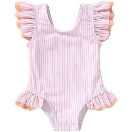YOUNGER TREE Toddler Baby Girls Swimsuit Infant One Piece Bathing Suits Cute Dinosaur Beach Wear Sunsuit Ruffle Swimwear