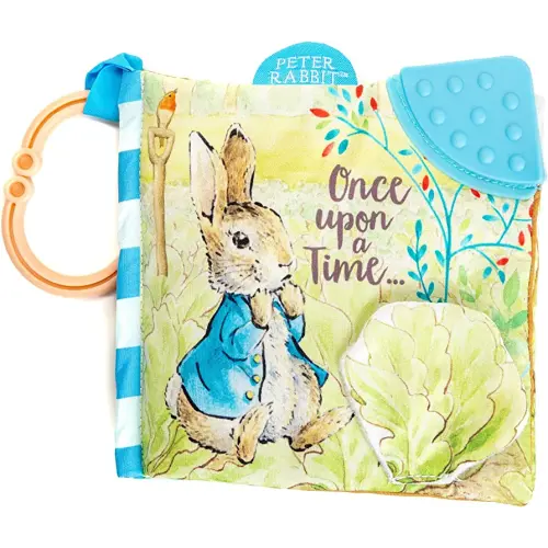 KIDS PREFERRED Peter Rabbit Soft Book with toy, Teether and Crinkle, 5 Inches