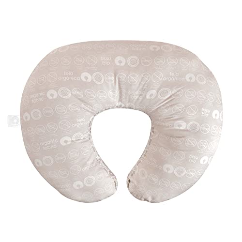 Boppy Nursing Pillow Organic Bare Naked Original Support, Boppy Pillow Only, Nursing Pillow Cover Sold Separately, Nursing Essentials for Bottle and Breastfeeding, with 100% Organic Cotton Fabric