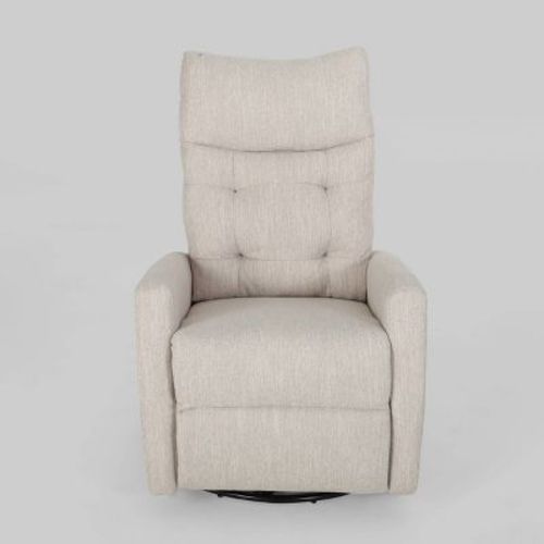 Woodglen Contemporary Glider Swivel Recliner Light Gray - Christopher Knight Home
