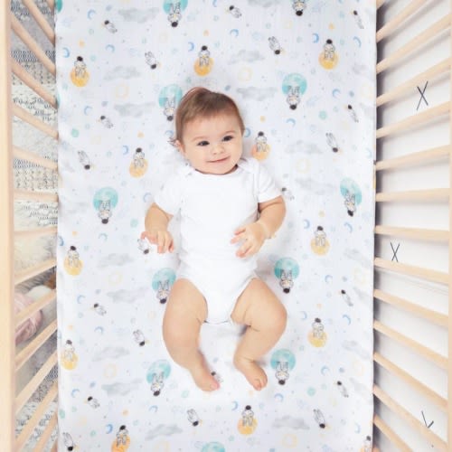essentials cotton muslin crib sheet
