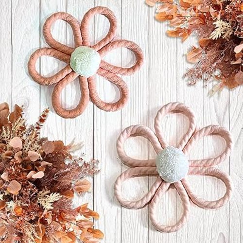 Ereniko Boho Daisy Flower Wall Decor For Girls Bedroom Nursery Wall Hanging Decorations Kids Bathroom Living Room