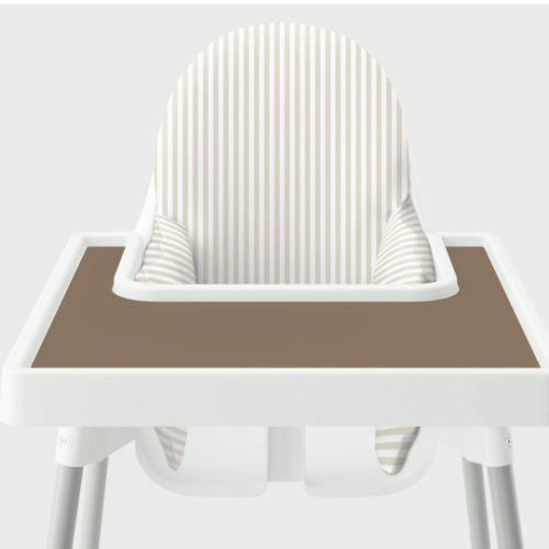 Highchair Cushion Cover - Beige Candy Stripe – Yeah Baby Goods