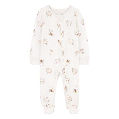 Baby Carter's Animal Print Zip-Up PurelySoft Sleep & Play