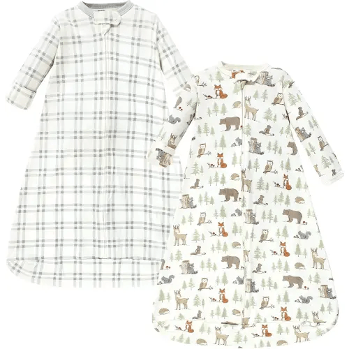 Hudson Baby BabyCotton Long-Sleeve Wearable Sleeping Bag, Sack, Blanket