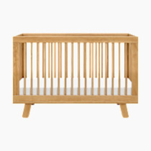 babyletto Hudson 3-in-1 Convertible Crib with Toddler Bed Conversion Kit - Honey