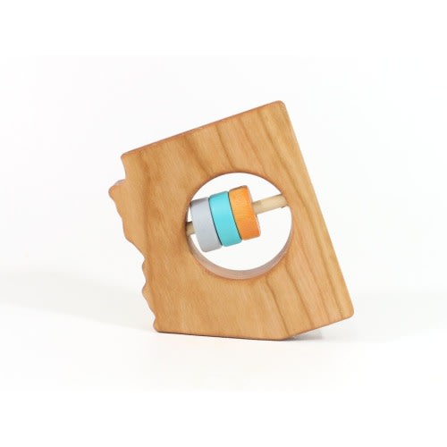 Arizona State Wooden Baby Rattle™ | Bannor Toys