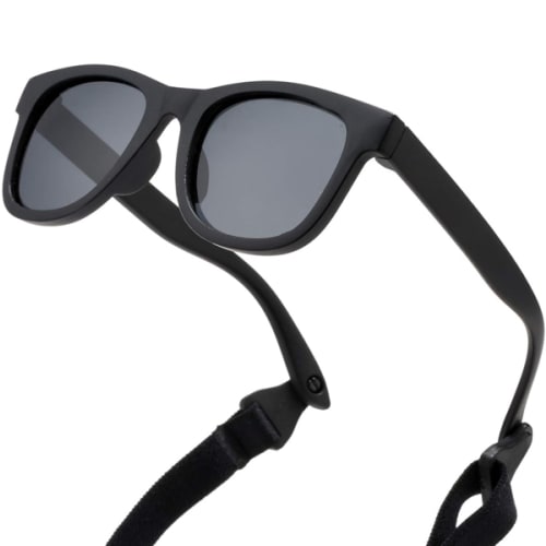 COASION Bendable Flexible Polarized Newborn Baby Sunglasses with Strap for Infant Boys Girls Age 0-12 Months CA8042