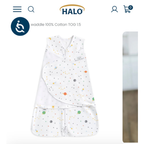 Ocean Life, space Cotton Swaddle | HALO