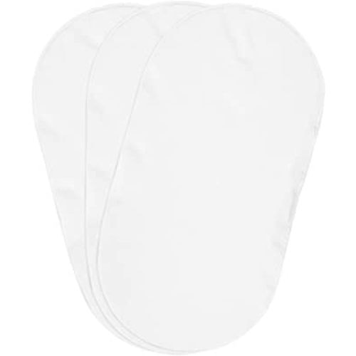 Boppy Changing Pad Liners, Pack of 3, White, Soft Terrycloth with Waterproof Backing Makes Wiggly Diaper Changes Easier and Comfy, For Quicker Cleanup of Changing Pads, Machine Washable and Dryable